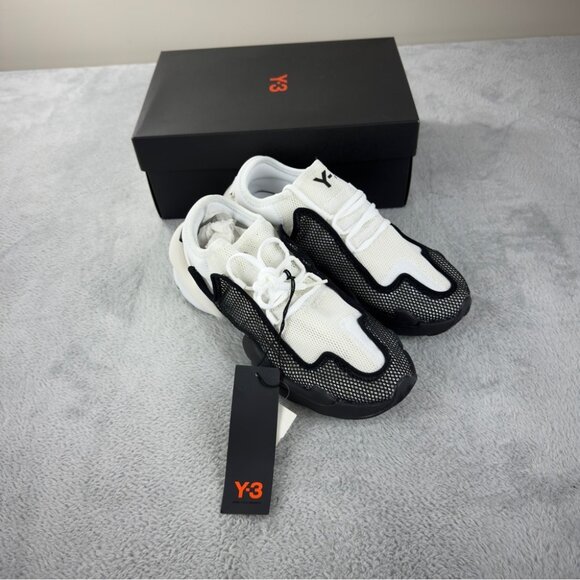 Adidas Y-3 NWT Men's Size 9 US/8.5 UK/42 2/3 EU Ren "Black White" EF2560 - Picture 1 of 15